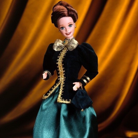 1996 Hallmark Yuletide Romance Barbie Doll NIB - Picture 2 of 7